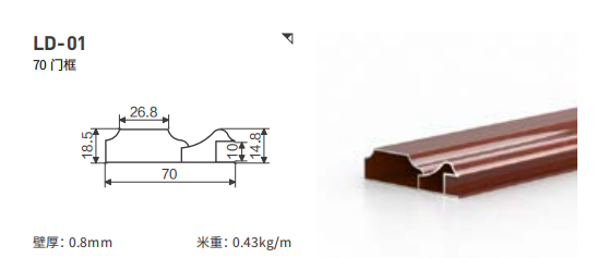 全铝门框型材